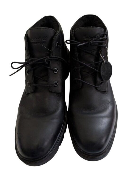 Timberland Mens 11.5 Black Leather Waterproof Chukka Boots Gorpcore Workwear main image 8